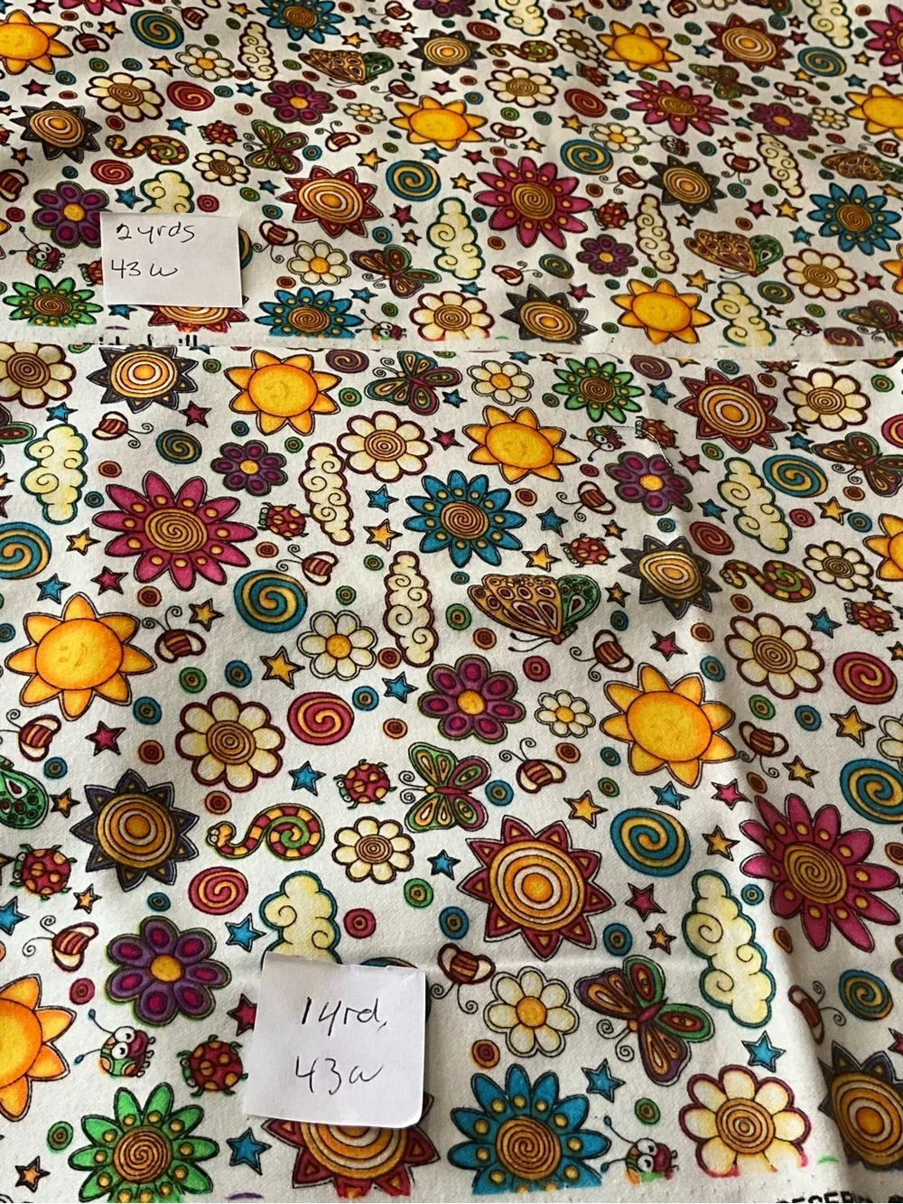 Flannel Quilting Sewing Material Hoffman And Michael Miller Fabrics Yellow Green